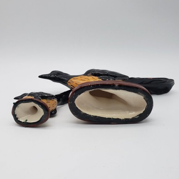 VINTAGE Ceramic Set Adult & Baby Roadrunner Bird Figurines - Picture 5 of 11